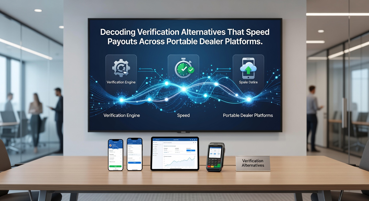 Portable device displaying rapid payout confirmation after alternative verification