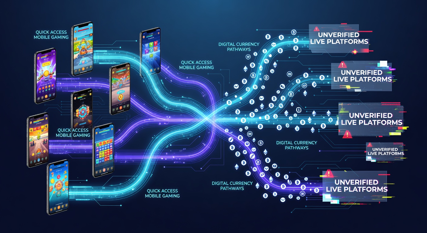 Smartphone screen displaying cryptocurrency wallet connected to a live casino streaming session