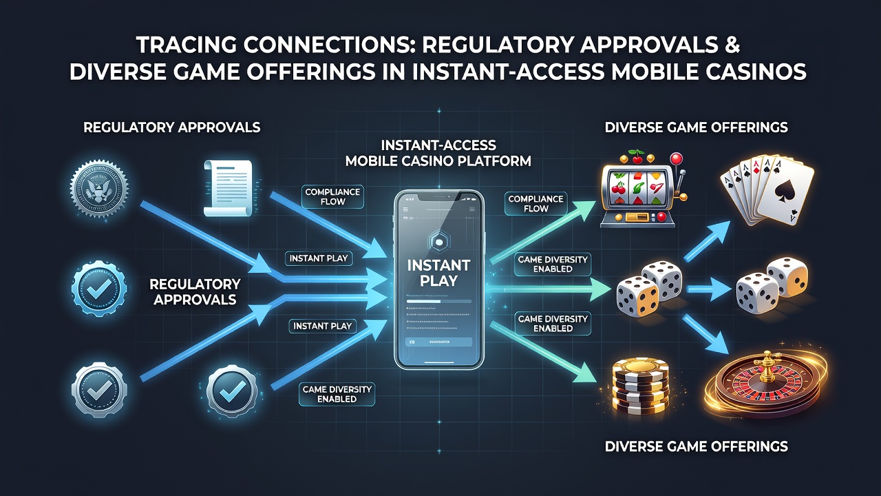 Mobile casino interface showing diverse game categories on a smartphone screen