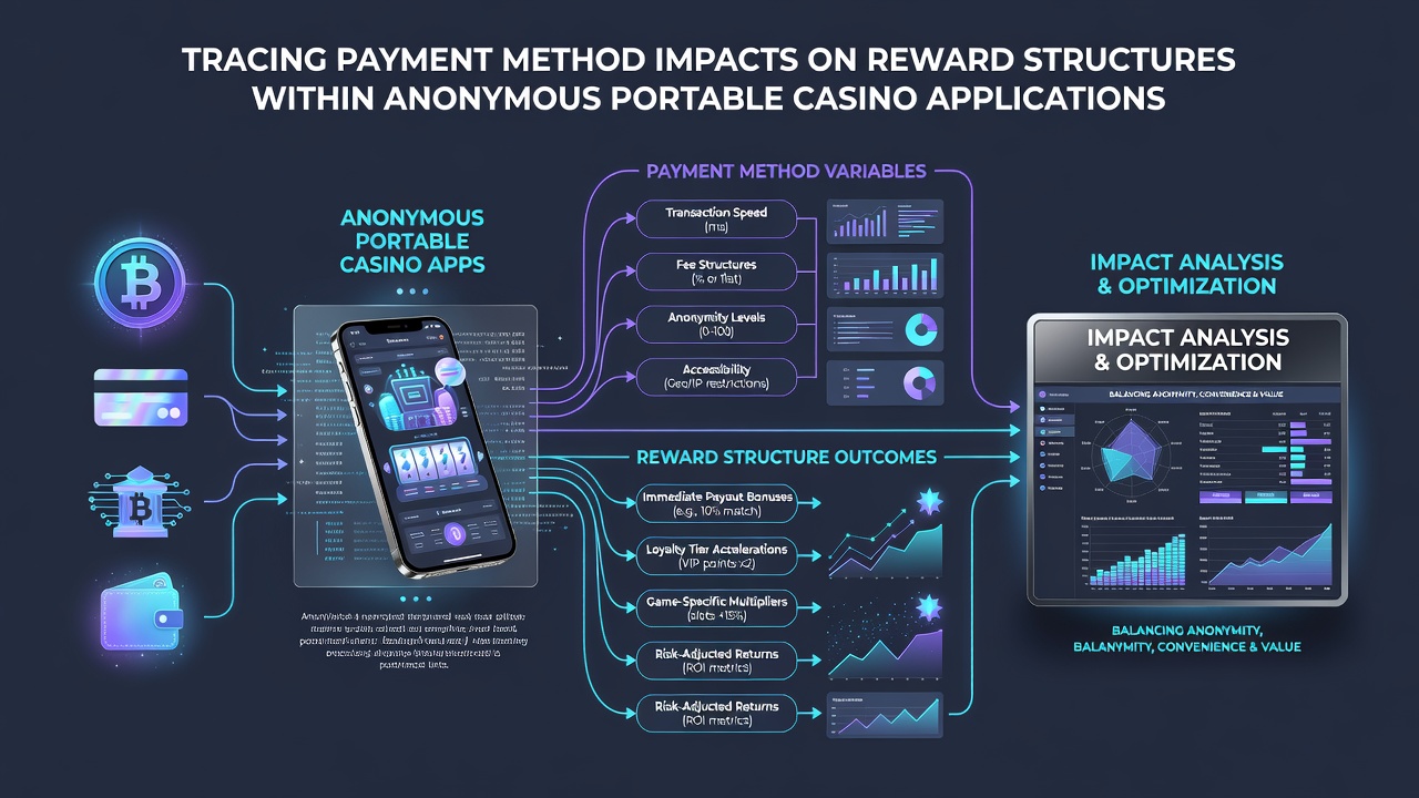 Graph illustrating reward percentage variations by payment method in anonymous casino apps